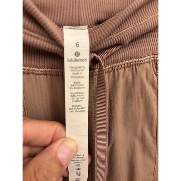 Lululemon Dance Studio Jogger Pants Women’s 6 Brown Spanish Oak Stretch Tapered - Picture 9 of 11